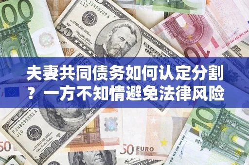 北京夫妻共同债务如何认定分割？一方不知情避免法律风险必看！